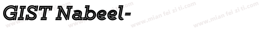 GIST Nabeel字体转换